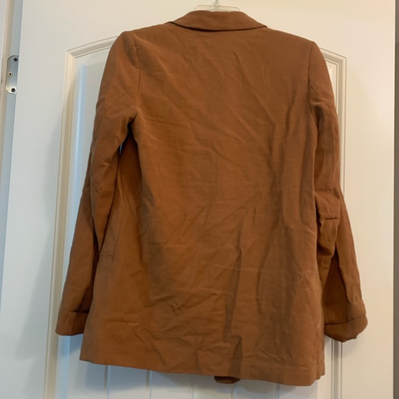 Brown Double Breasted Blazer - Picture 3 of 4